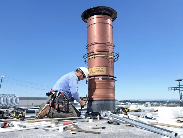 Installed chimney liner by Deltona Chimney Sweep in Deltona, FL