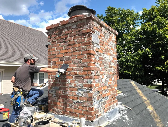 Completed chimney rebuild by Deltona Chimney Sweep in Deltona, FL