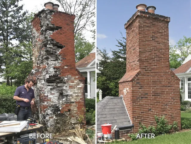 Deltona Chimney Sweep performing a full chimney restoration in Deltona, FL