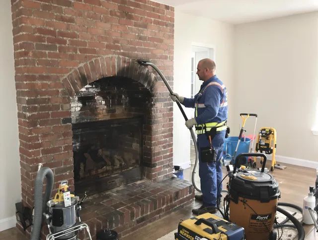 Deltona Chimney Sweep expert performing detailed chimney sweep in Deltona, FL