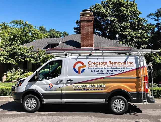 Deltona Chimney Sweep technician removing creosote safely in Deltona, FL