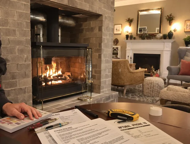 Deltona Chimney Sweep verifying fireplace safety measures in Deltona, FL